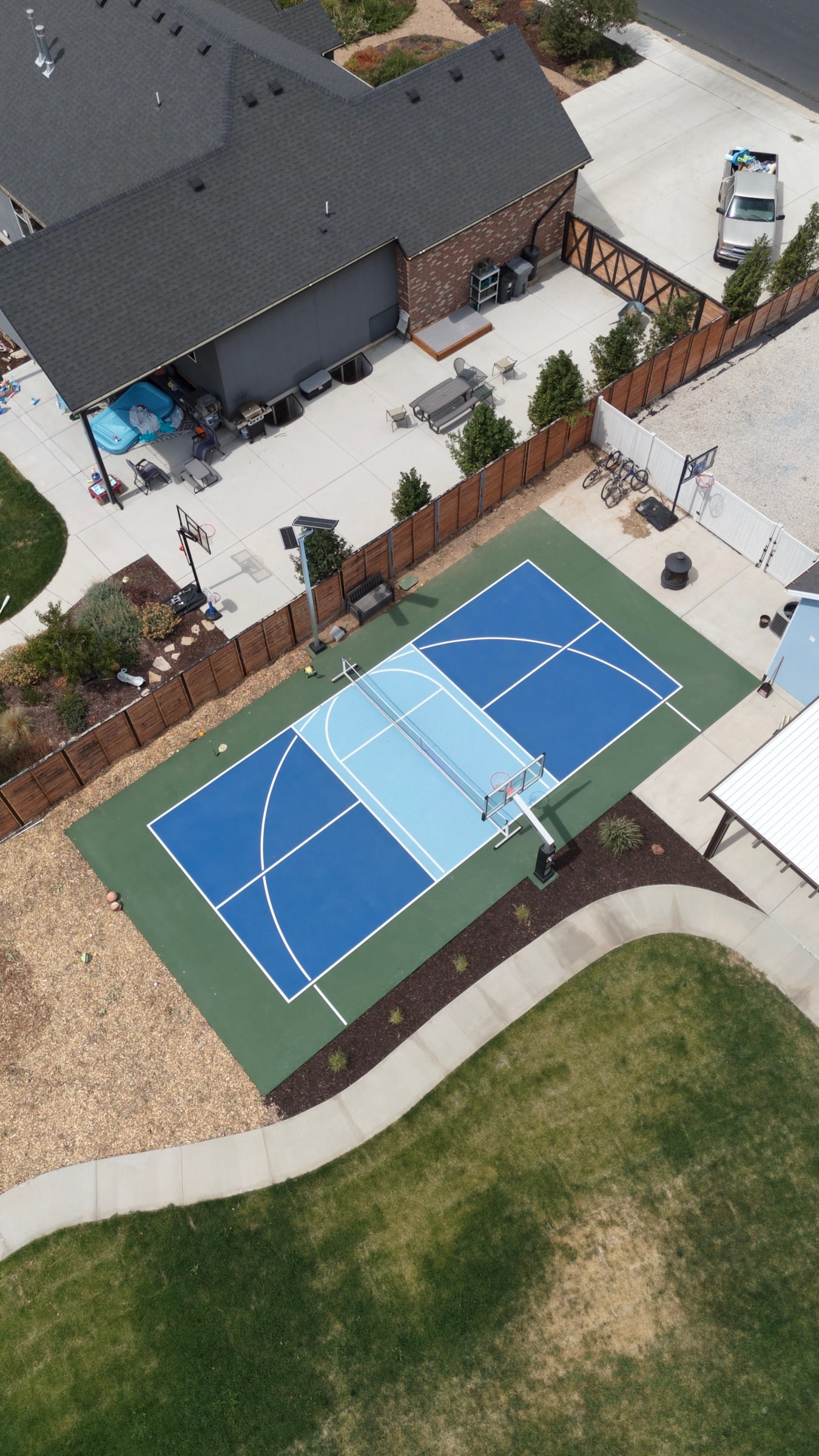 Court installation overhead
