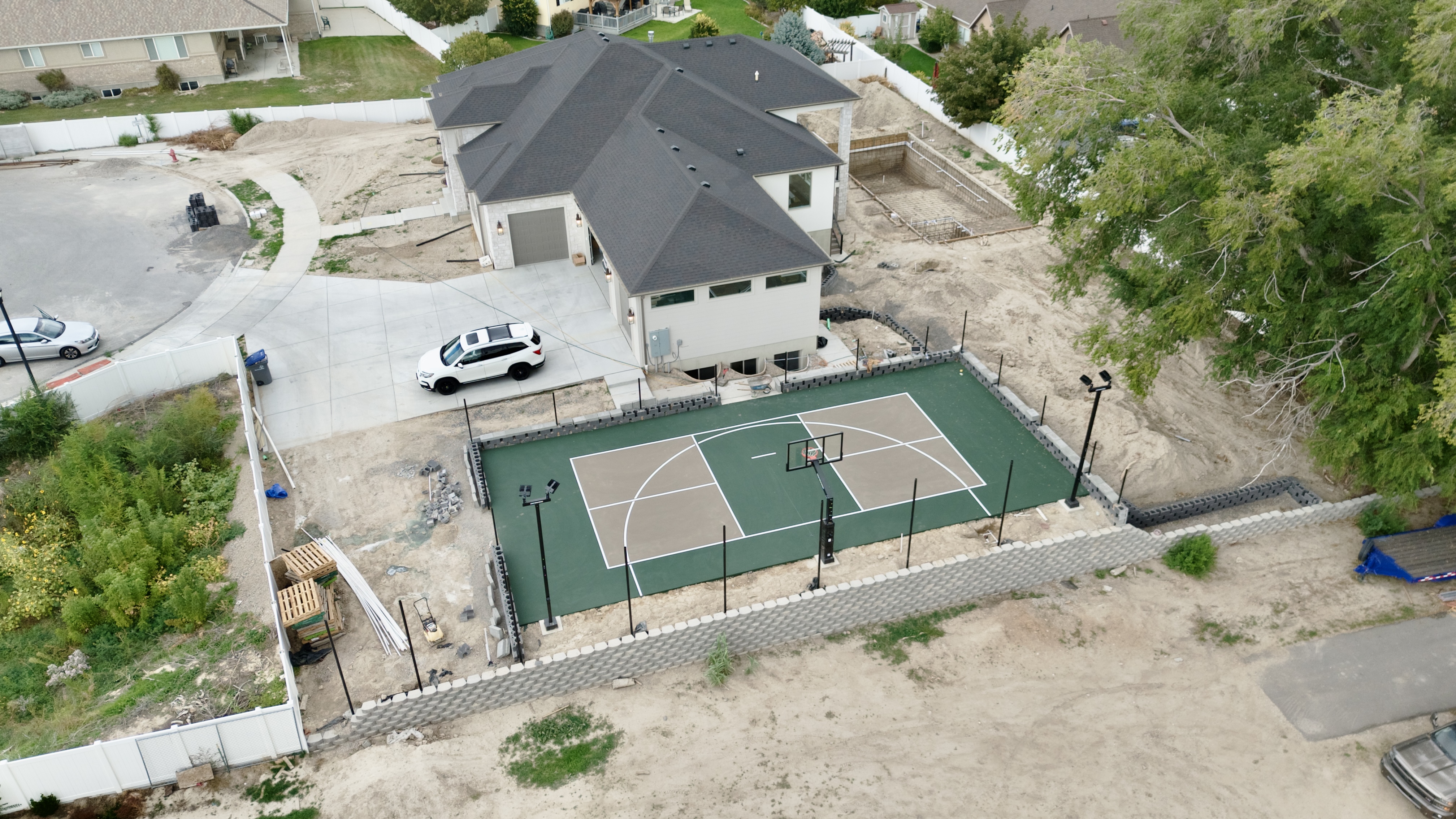 Hardscape and outdoor living area
